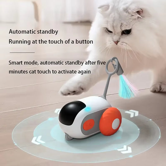 Remote-Controlled Feline Racecar: The Purr-fect Gift for Your Lazy Cat's High-Speed Adventures!